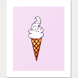 Ice Cream Cone Posters and Art